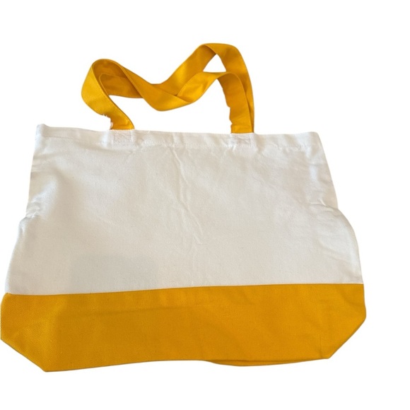 Large Canvas Tote Bag with Stylish Anime Girl Art | Hand Pressed | 17”x14” - Picture 2 of 5